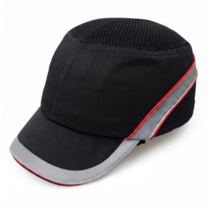 Bump Cap - Cotton, Breathable, Adjustable Safety Hard Hat with Reflective Strap for Night Work Protection